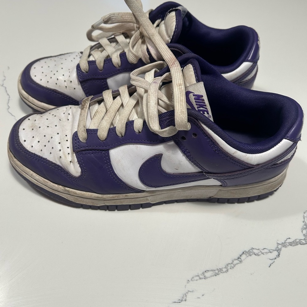 Nike Classic Purple and White low Dunk Sneakers